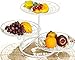 QTQHOME Fruit Basket Fruit Racks Creative Iron Art Trois étages de Style européen Snack Pot Pain de Fruits Peu encombrant (Couleur:Noir)
