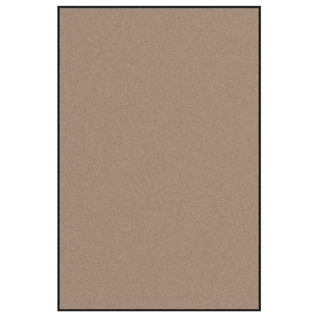 Fußmatte Beige Schwarz 180x120cm Polyamid Türvorleger Eingang