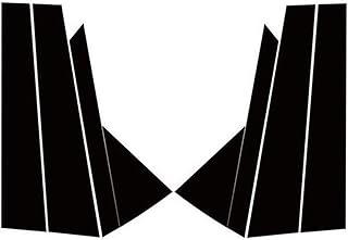 DEMUR 8 x Polished Pillar Posts for Hyundai Tucson 2015-2019 Window Trim Cover BC Pillar Sticker B Pillar Trim