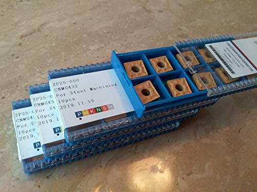 40pcs CNMG432 Carbide Inserts Tin Coated