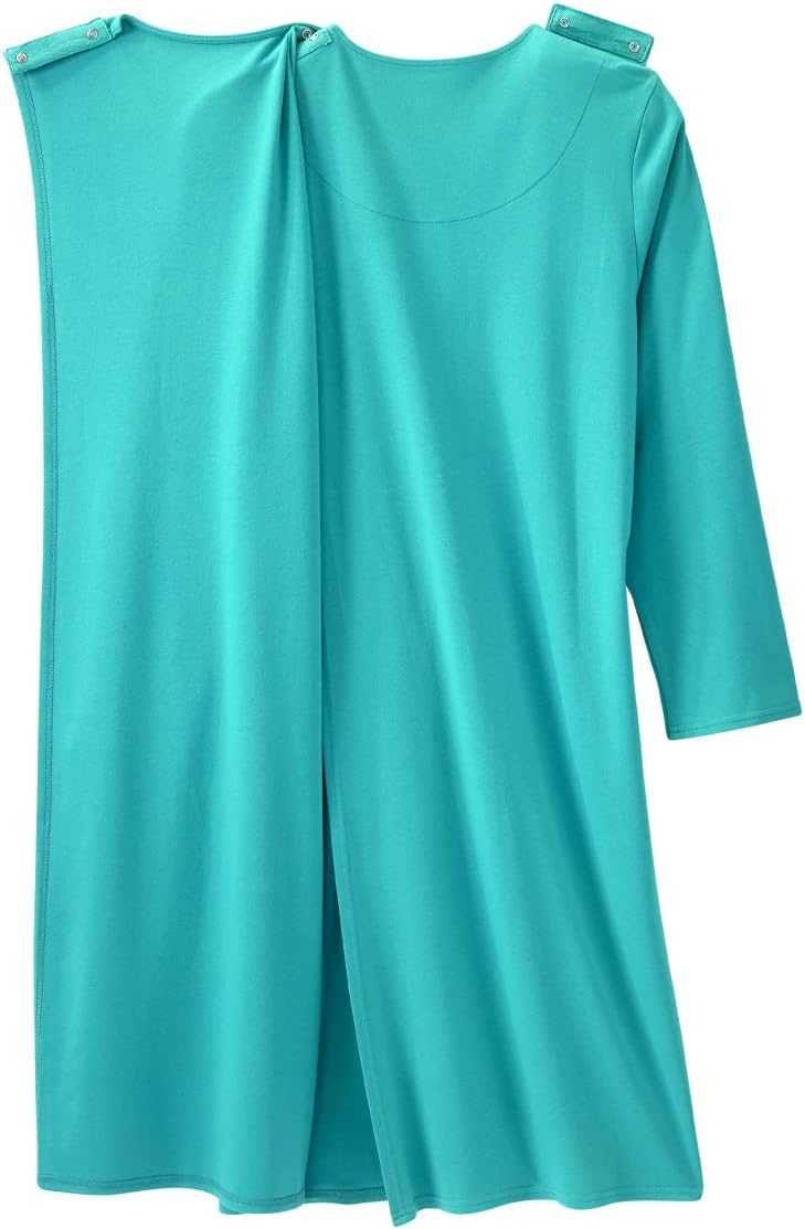 Silverts Open-Back Hospital Gowns for Women - Comfortable, Dignified, Easy Dressing for Seniors & Patients - Lace Trim - Image 2