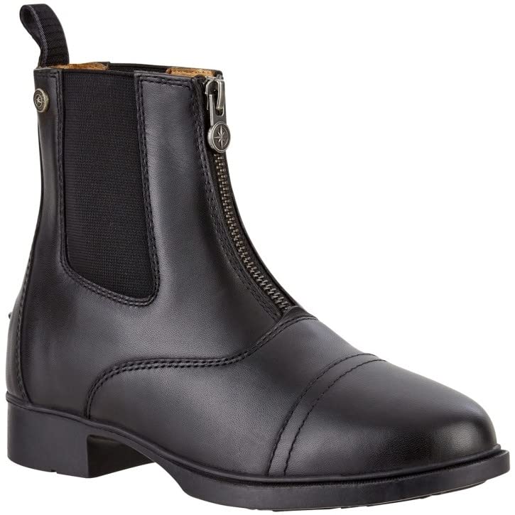 Stivaletti Equitazione Jodhpur Waldhausen Secura, Con Puntale Acciaio, Suola Antiscivolo, Taglia 37, Nero