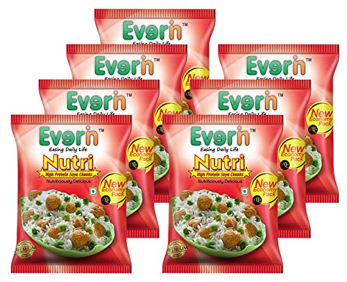 Everin Nutri-High Protein Soya Chunks 500gm - Economy Pack : Nutriliciously Delicious - Easing Daily Life (Pack of 7) (B08PYZL2LD) Amazon Price History, Amazon Price Tracker