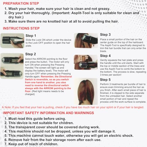 Image of Double Side Hair Razor Comb Hairdressing Thinning /Trimmer Comb - Pack of 2 Multi Color (Split Ends Trimmer Machine-01, 1, count)