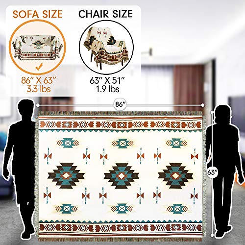 Warmtide Southwestern Soft Throw Blankets With Tassels Cozy Cotton Woven Aztec Knitted Bed Couch Throws Sofa Chair Towel Multi-Function For Home Decor Office Travel #TOP1