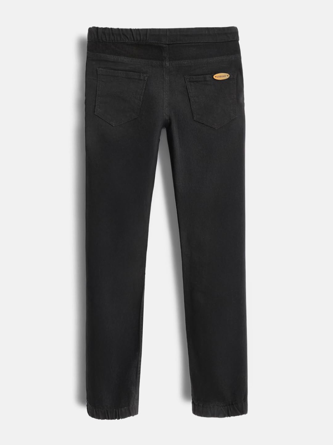 Urbano Juniors Boy's Black Slim Fit Stretchable Jogger Jeans (junhpsjoggerboy-black-9-10) 2