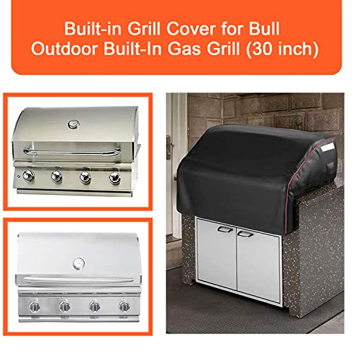 Image of QuliMetal 32 inch Built-in Grill Cover for Bull 45005 Built in Gas Grill