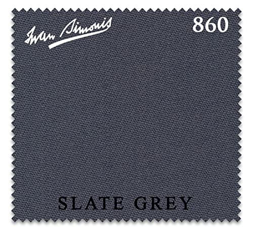 Iwan Simonis 860 Pool Billiard Table Cloth - Authorized Dealer (Slate Grey, 10 ft)
