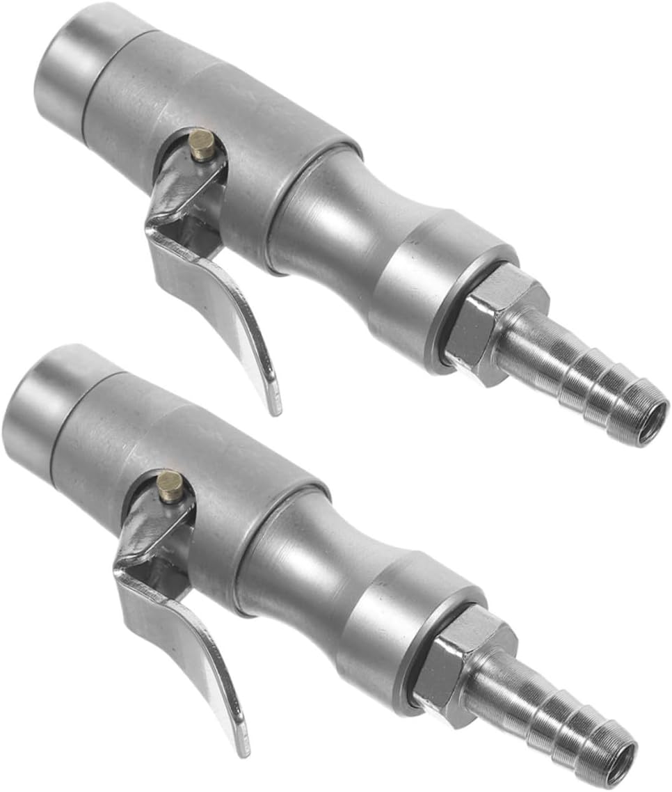 Self-Locking Copper Tire Air Chuck Adapter 2pcs Vehicle Tire Inflator Nozzle with Quick Connect for Efficient Inflation and Valve Supply Automotive Repair Tool