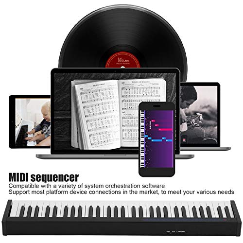 Piano numérique facile et pratique, piano électrique, pour les enfants d’instruments de musique(Le noir) - Les Beatles, Paul McCartney, John Lennon, RIngo Starr, George Harrison Piano numérique facile et pratique, piano électrique, pour les enfants d'instruments de musique(Le noir) – Image 4