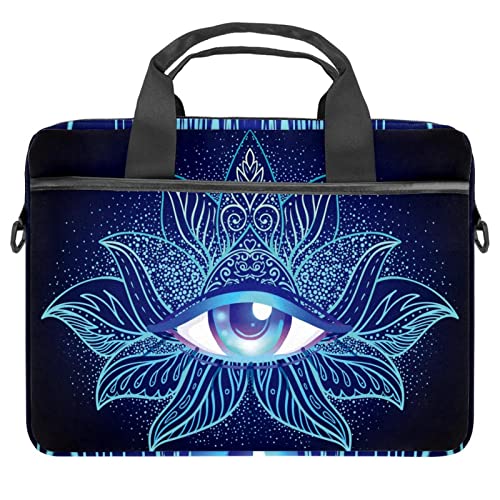 Sac bandoulière ordinateur 13-14.5" bleu motif ancre nautique