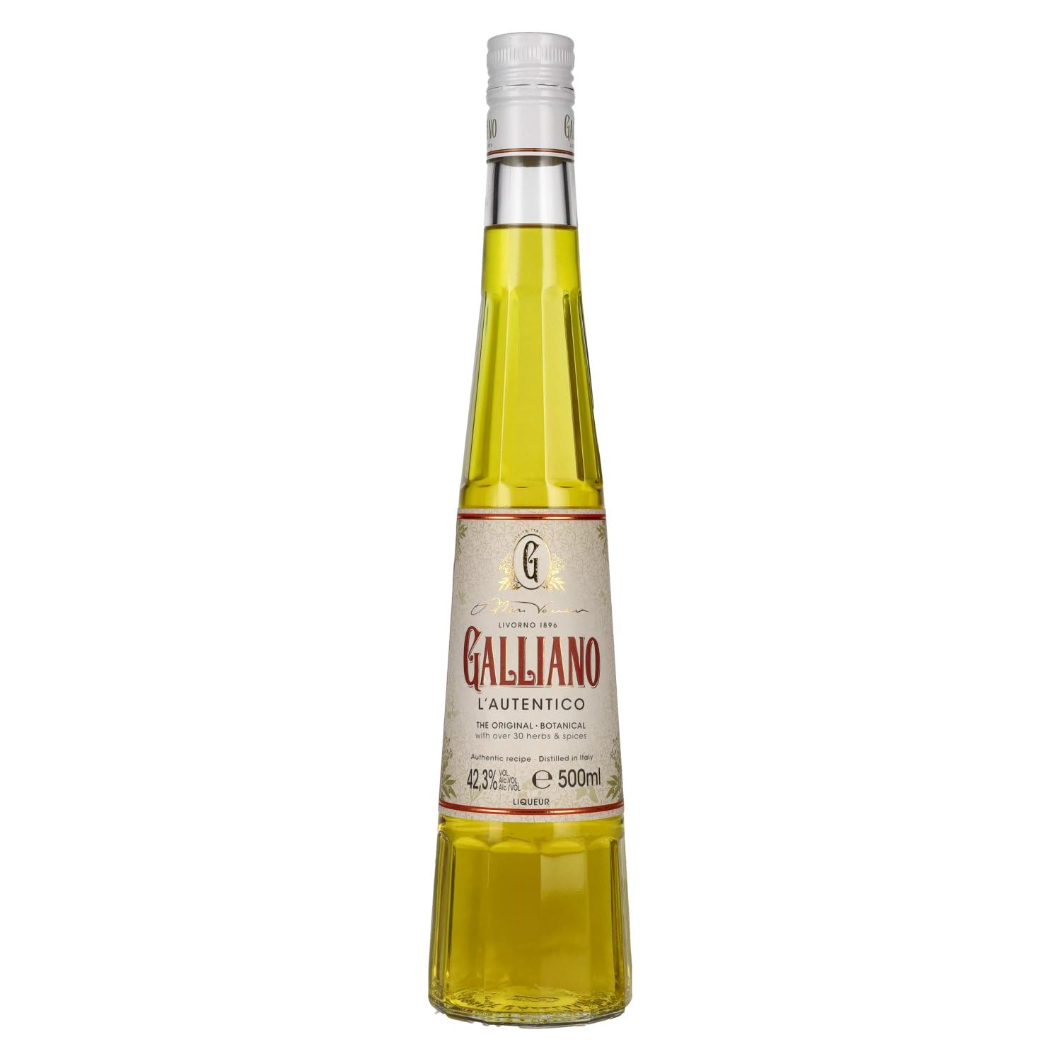 Galliano L’Autentico Italian Herbal Liqueur, – Iconic Golden Spirit with Mediterranean Herbs, Spices & Vanilla – Classic Cocktail Liqueur (50cl)