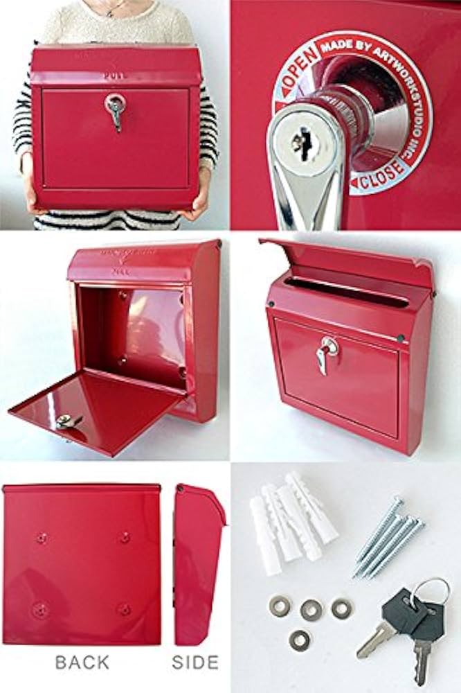 Mail box 郵便ポスト アートワークスタジオ レッド Amazon.co.jp: ART WORK STUDIO Mail box (メールボックス) RD(レッド