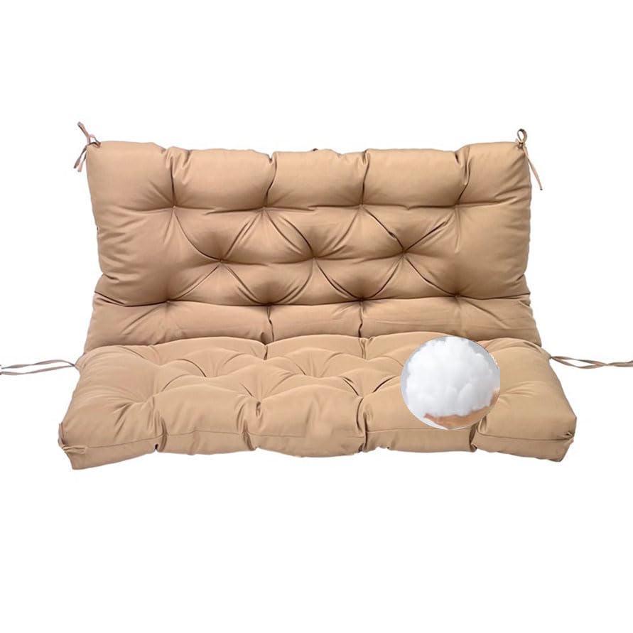 Coussin balancelle jardin 2/3 places imperméable avec dossier 10cm