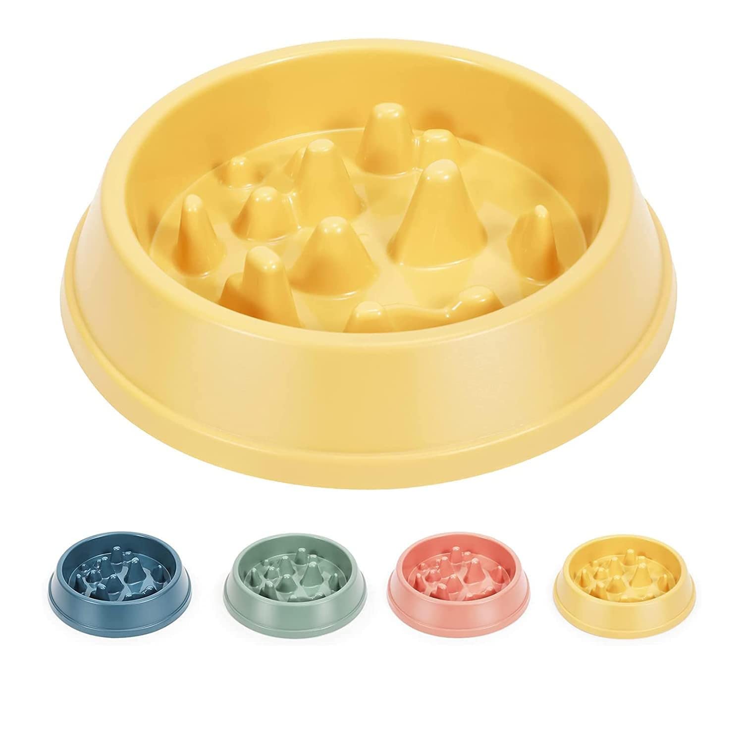 Smart Pups Dog Slow Feeder Bowl Dog Food Bowl Slow Down Eating Speed and Increase Eating Time,Preventing Choking,Non-Slip, Durable(Yellow ) (B0BVHW7X2R) Amazon Price History, Amazon Price Tracker
