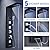 LED Shower Panel Tower System Black, MENATT 304 Stainless Steel 5-Function Shower Panel Rainfall Waterfall Shower Rain Massage System with Body Jets