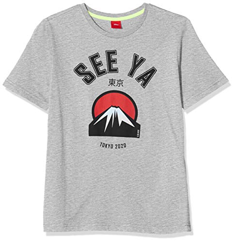 S.Oliver Junior T-Shirt Kurzarm, Grigio (9400