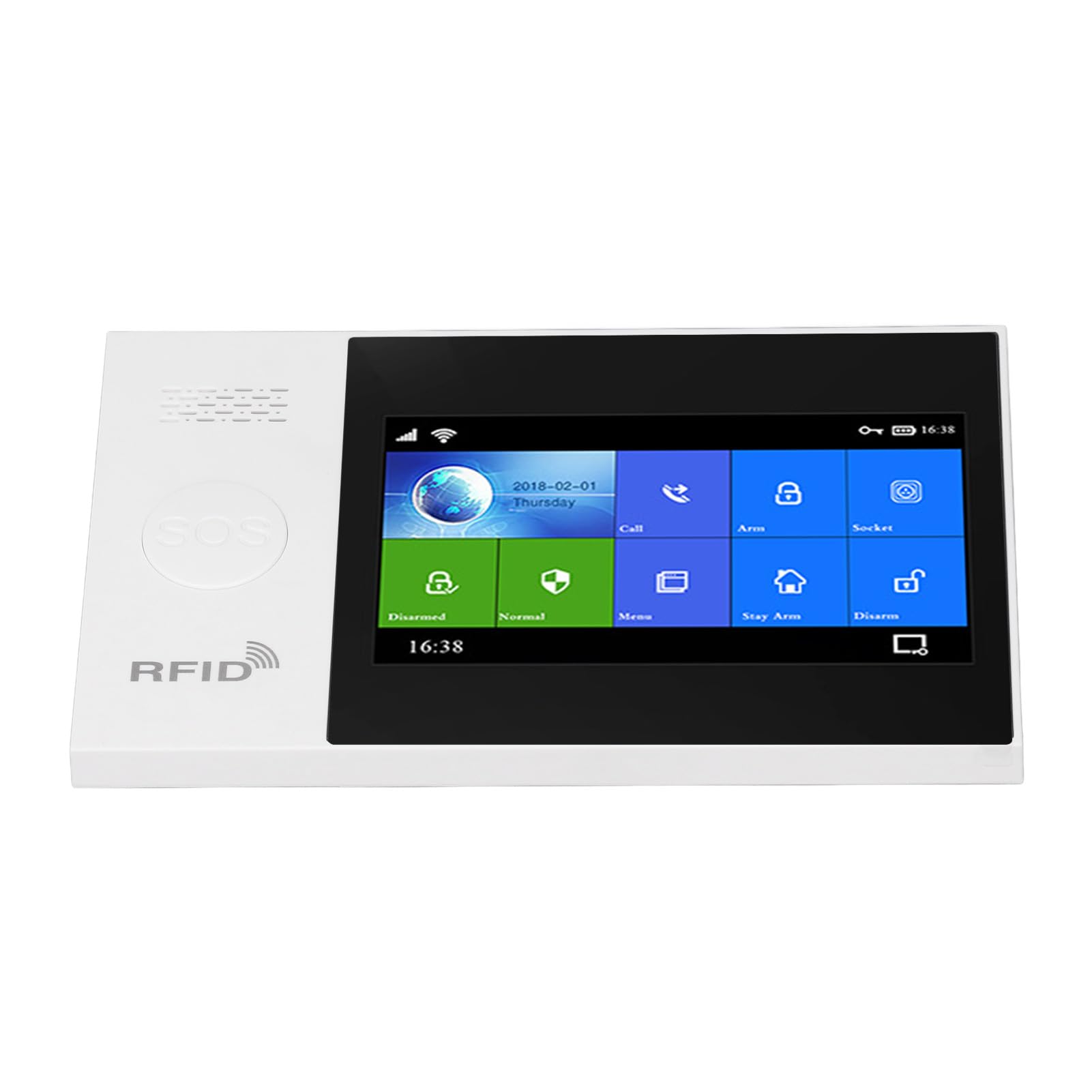 Gonetre Système D'alarme Domestique WiFi avec Sirène 115 DB, compatibilité Intelligente (Prise UE)
