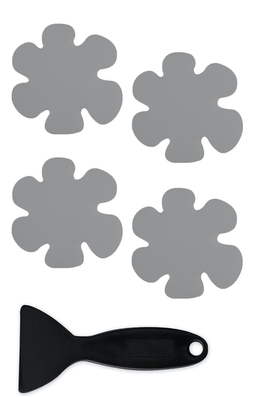 SecopadOriginal 24PCS Upgraded Gentle Bathtub Stickers Non-Slip, Safety Shower Treads Adhesive Appliques with Premium Scraper