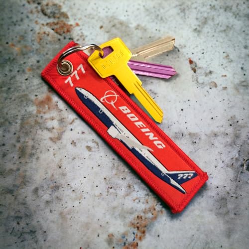 Image of 4 Pcs Pack Aviation Passenger Plane Aircraft Born To Fly Keyring Set B 737, B 747, B 777, B 787 Key Chain