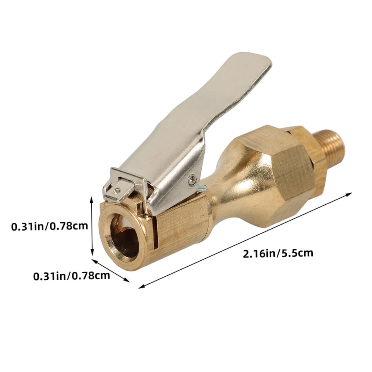 PRETYZOOM Professional Tire Inflator Chuck Air Chuck for Tires Quick Connect Locking