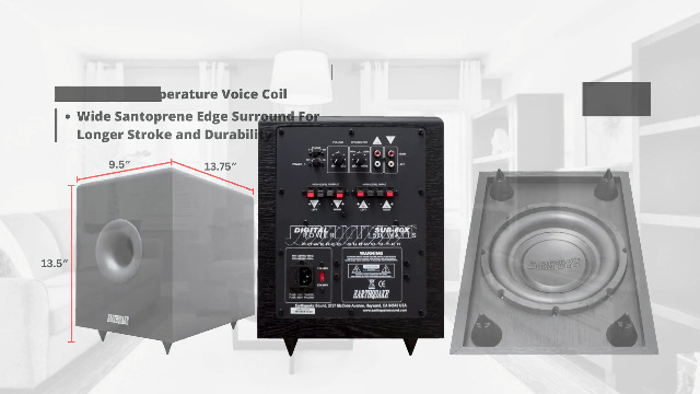 Amazon.com: Earthquake SUB-80X Powered Down-Firing Home Subwoofer