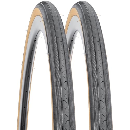 YUNSCM 2-PCS 27x1 1/4 (32-630) Gumwall Road Bike Tires Compatible with 27 x 1 1/4 27x1 1-4 Bike Bicycle Tires (YN-1016)