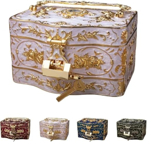 AOBOPO�A���e�B�[�N���󔠌^�W���G���[�{�b�N�X ���ϋ��t���������[�{�b�N�X �W���G���[�|�[�`�@�\�t����Δ� ���C�N�p�i�����ɍœK �q�����l���p �a�������w���ƌ����j���Ƀs�b�^�� �N���X�}�X�o�����^�C���f�[��̓��L�O�����蕨