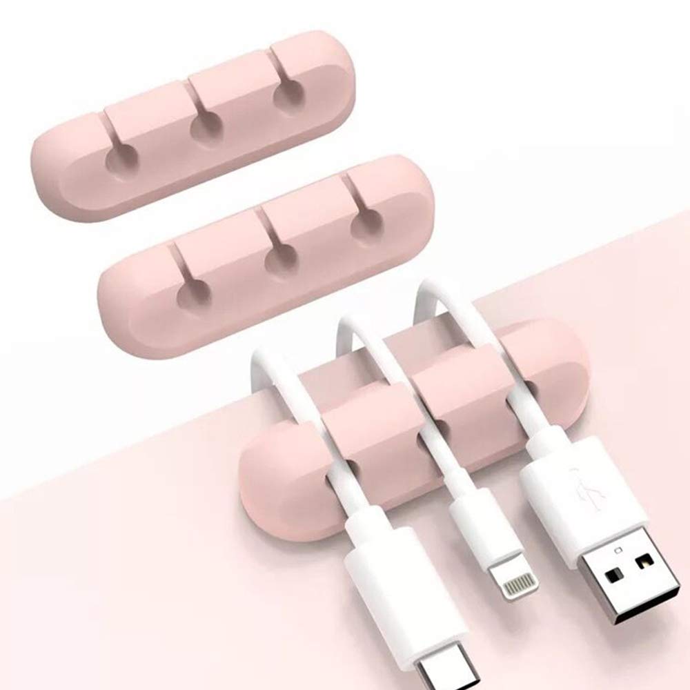 5個セット ケーブルホルダーシリコン製卓上 車 3M超強両面テープ