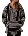 Classic Mexican Baja Pullover Hoodie, Unisex (Black Medium)