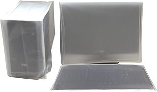 Computer Dust Cover, SZBRO Monitor +Keyboard+CPU Tower Desktop 3 Pieces Set PC dust proof Computer covers Case (21'' Monitor Set)