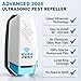 Ultrasonic Pest Repeller Control Plug in 2 Pack- Electronic Insect Defender - Roach Bed Bug Mouse Mosquito - Indoor Reject - for Cockroach Ants Mice Fly Rat Bedbug