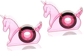 NUOBESTY 2juegos Dispensador De Cinta Portátil Diseño Adorable Cortador De Celo Multifuncional Para y Accesorio Práctico y Conveniente Color Rosa
