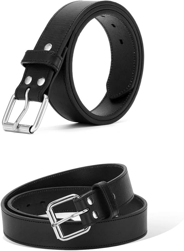 POYOLEE Concealed Carry CCW Leather Gun Belt | Top Grain Leather Belt for Gun Carry | Mens Heavy Duty EDC Belt 1 1/2-Inch : Sports & Outdoors