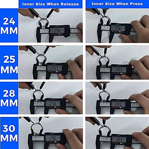 Slim Panda Dumbbell Spring Clip Collars 1 Inch for Standard Bar Strength Training or Smooth Dumbbell Weightlifting