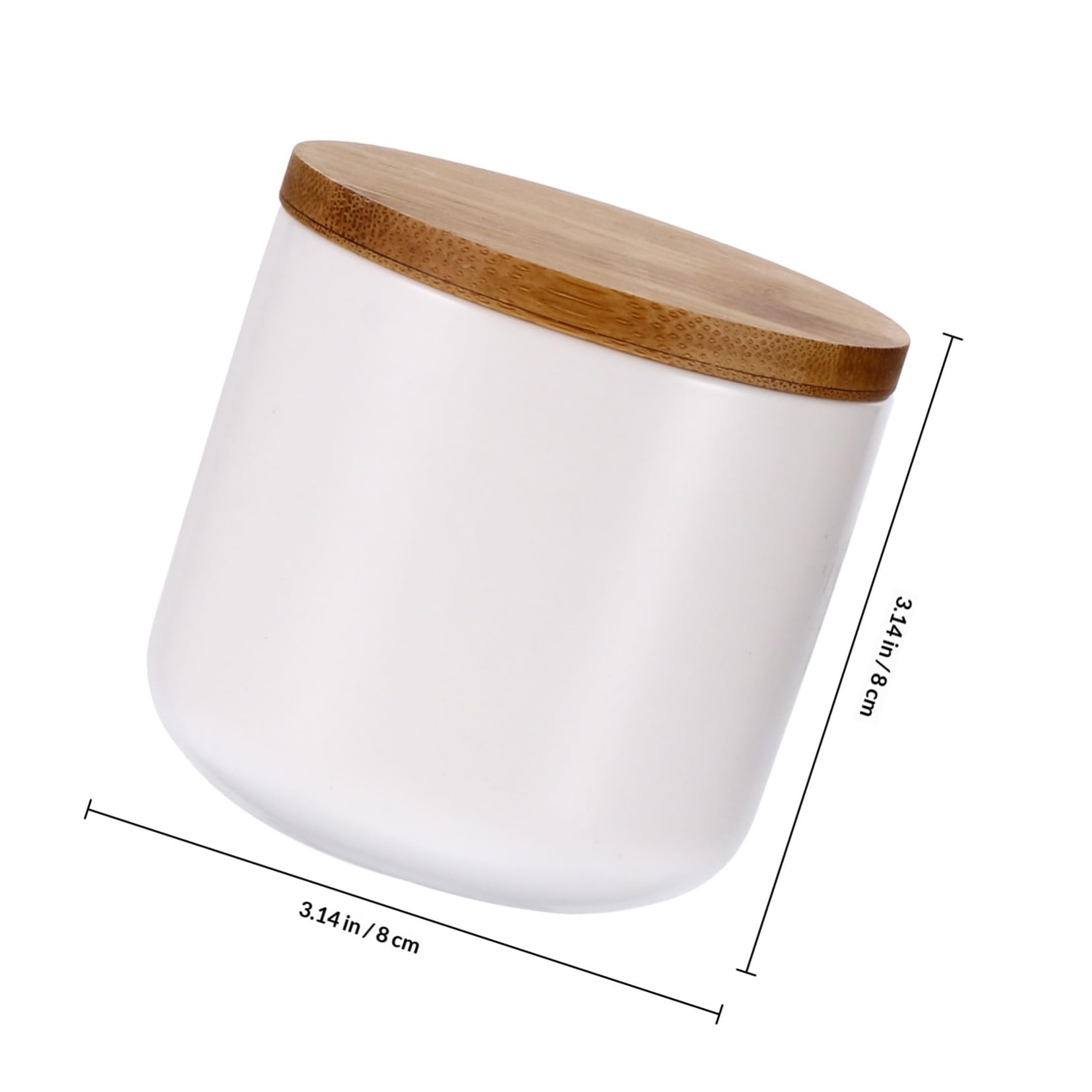 Angoily Barattoli Ermetici Contenitori Coperchio Bianco 2 in Design Delicato e Leggero per Alimenti Secchi e Snack per Cucina e Conservazione
