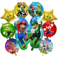 Juego de decoración de cumpleaños con temática de dibujos