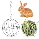 Este alimentador de heno de conejo con soporte se conecta directamente a cualquier jaula de alambre y dispensa alimentos de manera cómoda y ordenada, al tiempo que reduce los residuos y recargas frecuentes.
