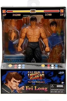 Jada Street Fighter II 6 Fei Long Action Figure, Toys for Kids and Adults