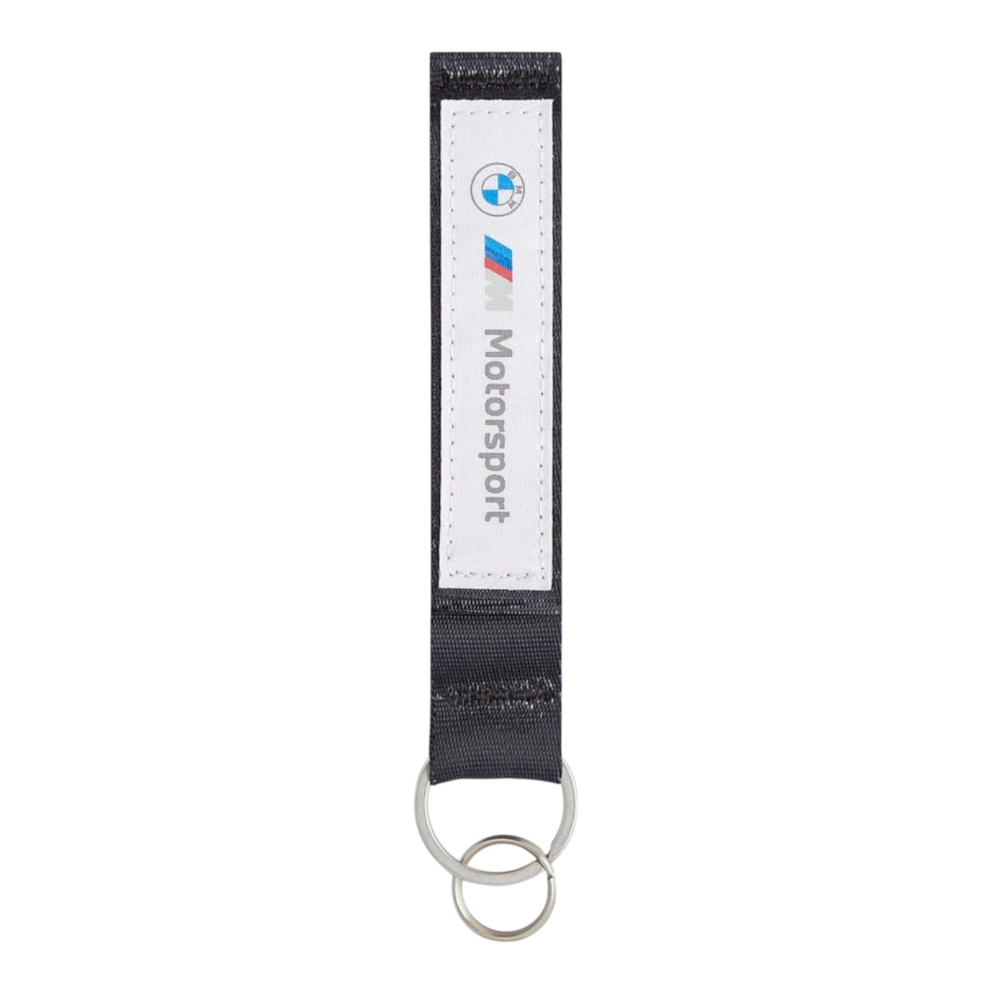 BMW Portachiavi Motorsport Nero con Logo M, Accessorio Originale per Chiavi con Anello Metallico