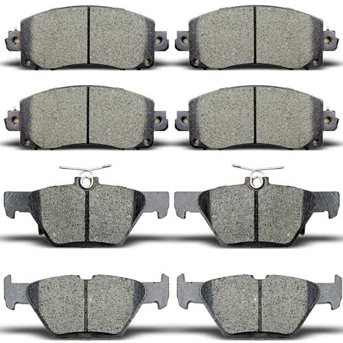 Front & Rear Ceramic Disc Brake Pads For 2019-2022 Subaru Forester, For 2020-2022 Subaru Crosstrek Legacy Outback