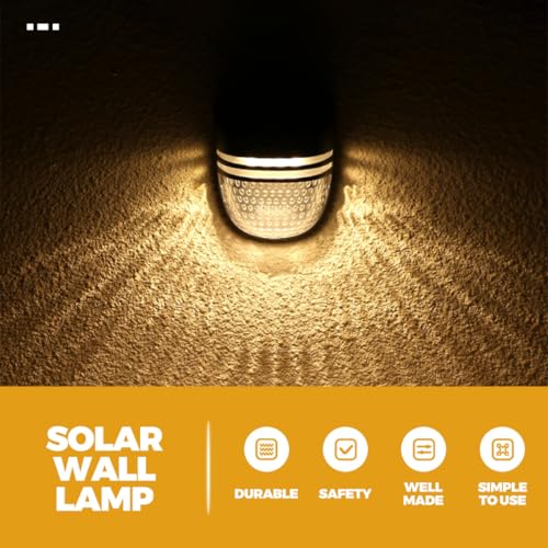 Éclairage solaire extérieur LED étanche pour sécuriser une clôture sombre