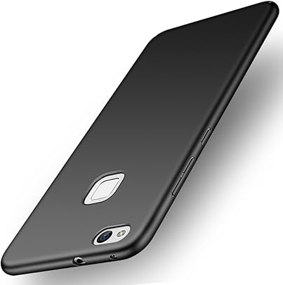 ORNARTO Funda Huawei P10 Lite  P10 Lite Carcasa  Ultra-Delgado   Ligera  Mate Anti-ara azos Antideslizante Protectora Sedoso Caso para Huawei P10 Lite 2017  Negro