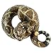 Michael Carr Designs Western Diamondback Rattlesnake L - Outdoor Snake Figurine for gardens, patios and lawns (80057),Brown