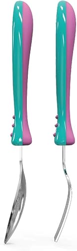 Miniatura 3 de Zak Designs L.O.L. Surprise! Easy Grip Juego de tenedores y cucharas, Kitty Queen, juego de 4 piezas (cubiertos (2 unidades)