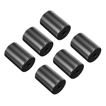 Patikil E26/e27 ランプソケットカップ 6個パック フラットランプベース ホルダーカバー スリーブ 装飾照明アクセサリー シャンデリア 壁 シーリングライト用 ブラック