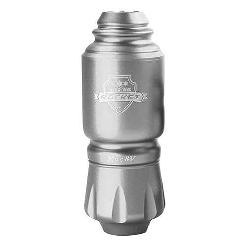 Miniatura 5 de Bolígrafo de tatuaje de motor, voltaje de trabajo de 6-7 V, mini bolígrafo de tatuaje 8 V 10000 RPM para salón (plata)