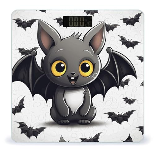Báscula de baño digital de vidrio templado miniatura 1