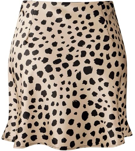 Mini Skirts for Women Satin High Elastic Waist Ruffle Bodycon Short Skirt - Image 3