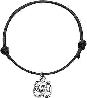 Drama Mask Keychain Theater Jewelry Comedy Tragedy Masks Bracelet Inspirational Gift for Actor or Actress Gift